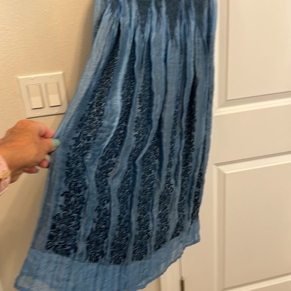 Lapis one size strapless dress or skirt in blues multi-functional - Picture 3 of 4